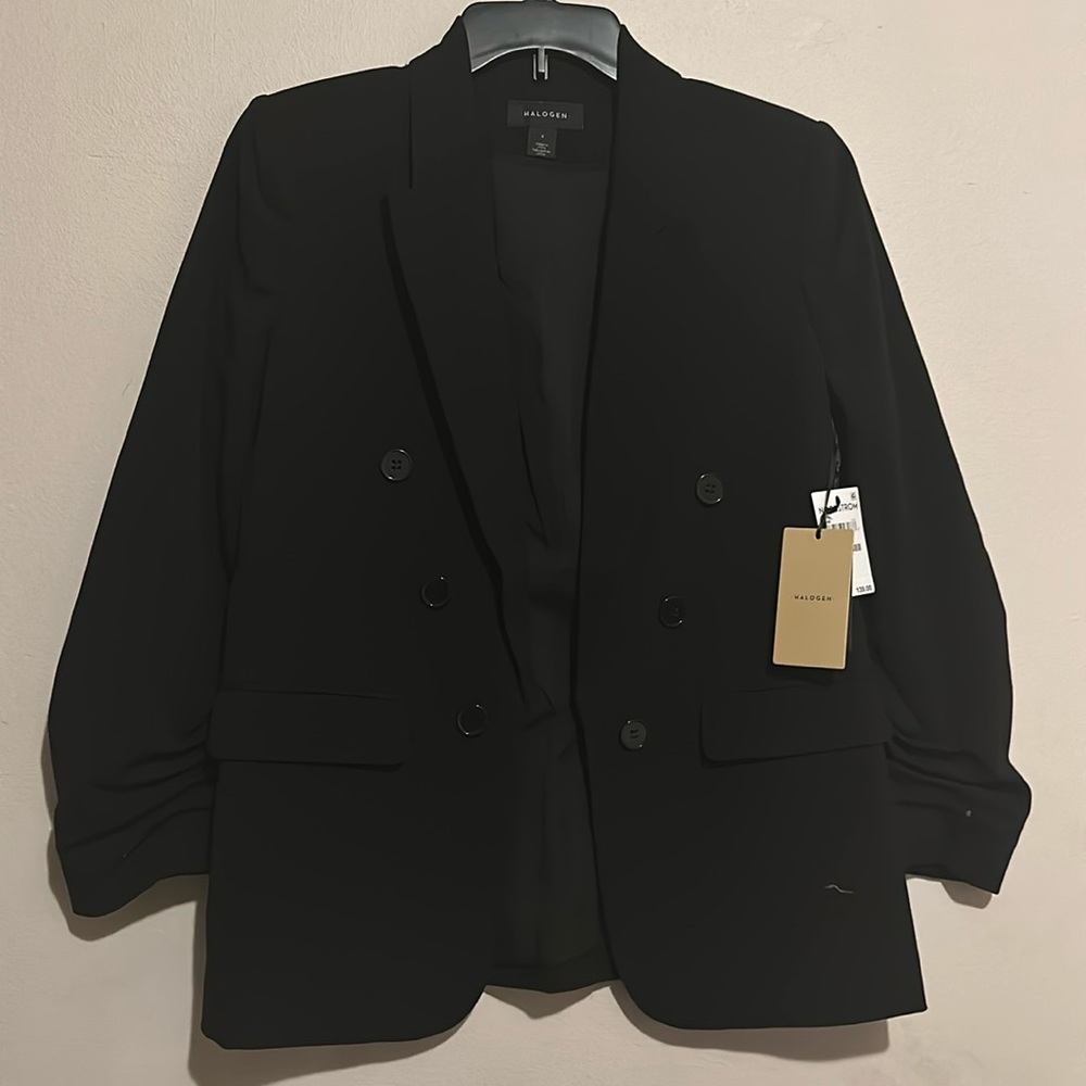 BRAND NEW HALOGEN BLAZER RICH BLACK SIZE SMALL